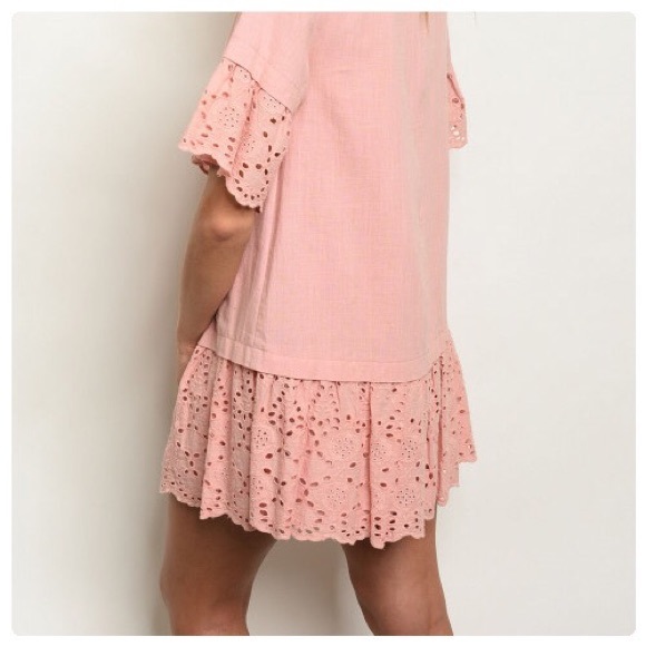 Dusty Rose Blush Tunic or Mini Dress - Picture 3 of 5